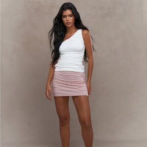 Jersey Striped Bodycon Mini Skirt,Athletic Skirt College Ready